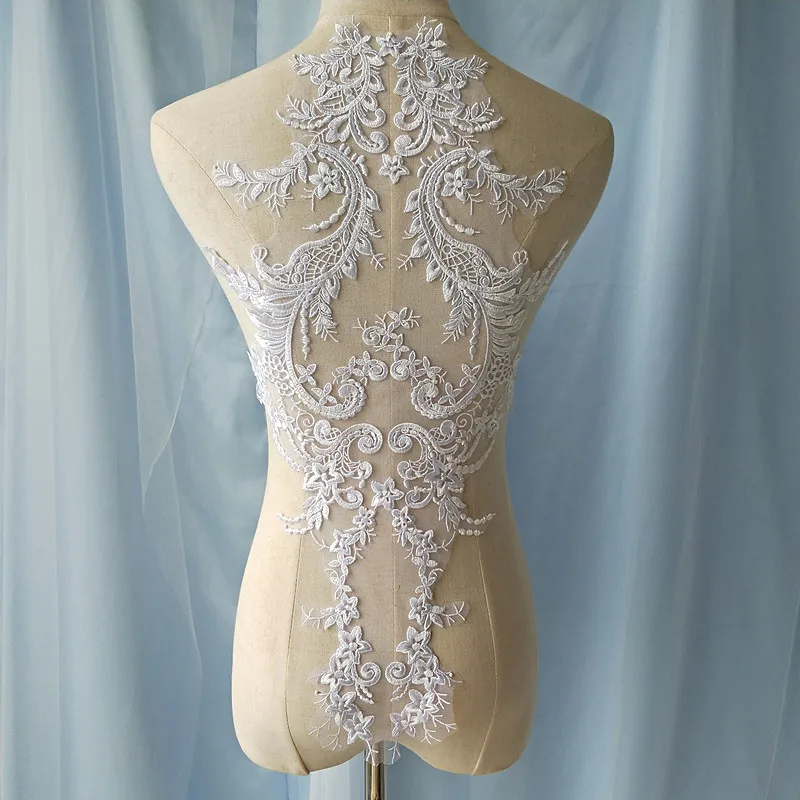 2 Pieces Ivory White Lace Applique Neckline Collar Appliques Embroidery Lace Trim Fabric Cloth Sewing Patchwork DIY Craft
2 Pieces Ivory White Lace Applique Neckline Collar Appliques Embroidery Lace Trim Fabric Cloth Sewing Patchwork DIY Craft