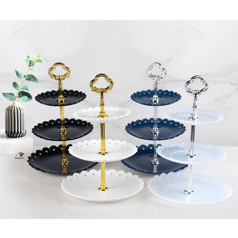 1set Crown Design Cake Stand (Plate Included) PP Plastic 3 Layers Wedding Cake Plate Stand Cake Fruits Placed Tool
1set Crown Design Cake Stand (Plate Included) PP Plastic 3 Layers Wedding Cake Plate Stand Cake Fruits Placed Tool