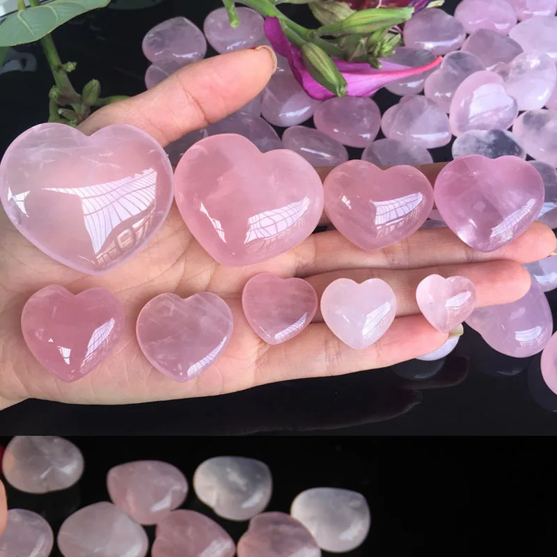 1pc New Pink Healing Gemstone 7 Size Fashion Palm Heart DIY Natural Rose Quartz Earrings Necklace Accessories Crafts
1pc New Pink Healing Gemstone 7 Size Fashion Palm Heart DIY Natural Rose Quartz Earrings Necklace Accessories Crafts