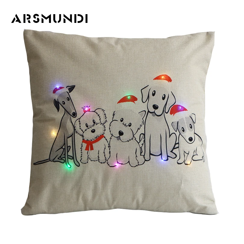 LED Christmas Decorations For Home Flax Printed Cushion Covers Santa Claus Flag Horse Anchor Dog Pillow Cover Decorative Use
LED Christmas Decorations For Home Flax Printed Cushion Covers Santa Claus Flag Horse Anchor Dog Pillow Cover Decorative Use