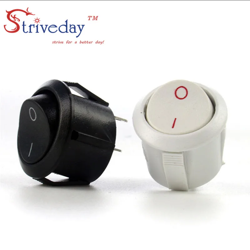 100pcs/lot White Black high quality round button switch ship switch feet two tranches
100pcs/lot White Black high quality round button switch ship switch feet two tranches