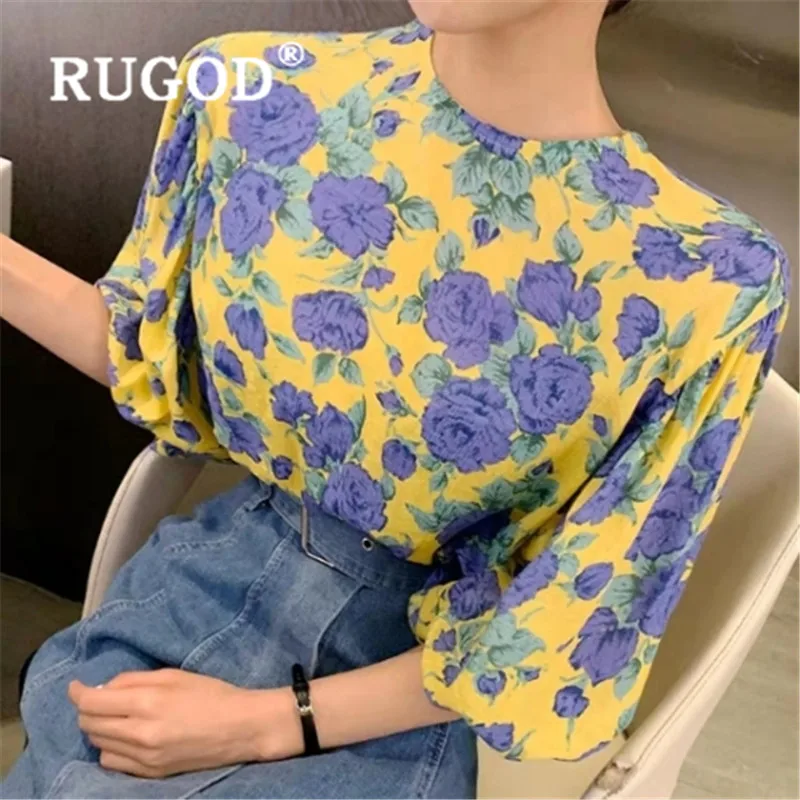 Новинка 2019, модные женские топы RUGOD с пышными рукавами и цветочным принтом, повседневные облегающие Блузы с круглым вырезом, женские элегант...
Новинка 2019, модные женские топы RUGOD с пышными рукавами и цветочным принтом, повседневные облегающие Блузы с круглым вырезом, женские элегант...