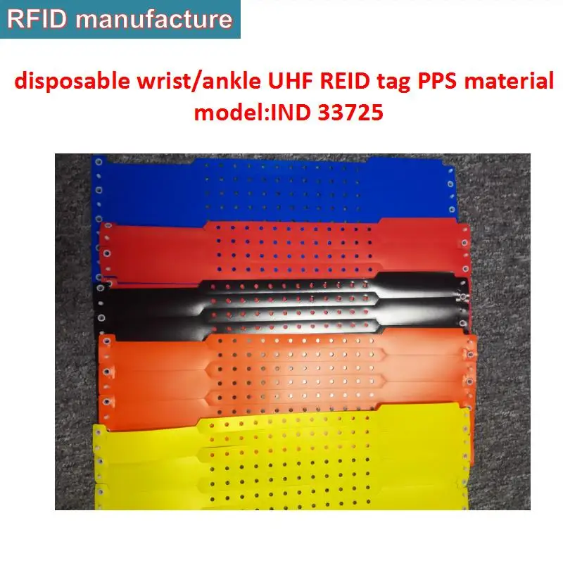 Браслет UHF RFID Водонепроницаемая этикетка на щиколотку для браслета работает с uhf