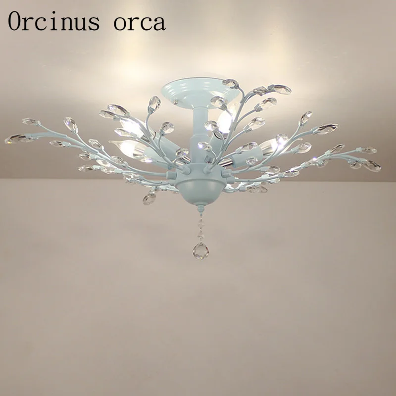 Mediterranean crystal ceiling lamp bedroom restaurant aisle balcony simple creative iron romantic ceiling lamp free shipping
Mediterranean crystal ceiling lamp bedroom restaurant aisle balcony simple creative iron romantic ceiling lamp free shipping