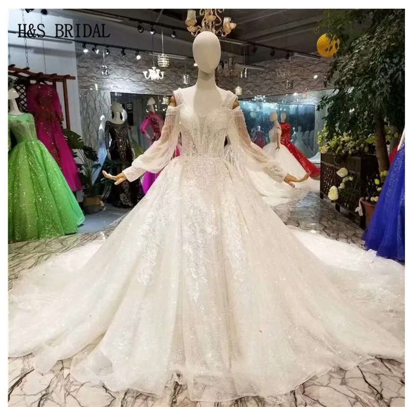 H&S BRIDAL Long Sleeve elegant Wedding dress bride a line wedding dresses bridal gowns vestidos de novia 2018
H&S BRIDAL Long Sleeve elegant Wedding dress bride a line wedding dresses bridal gowns vestidos de novia 2018
