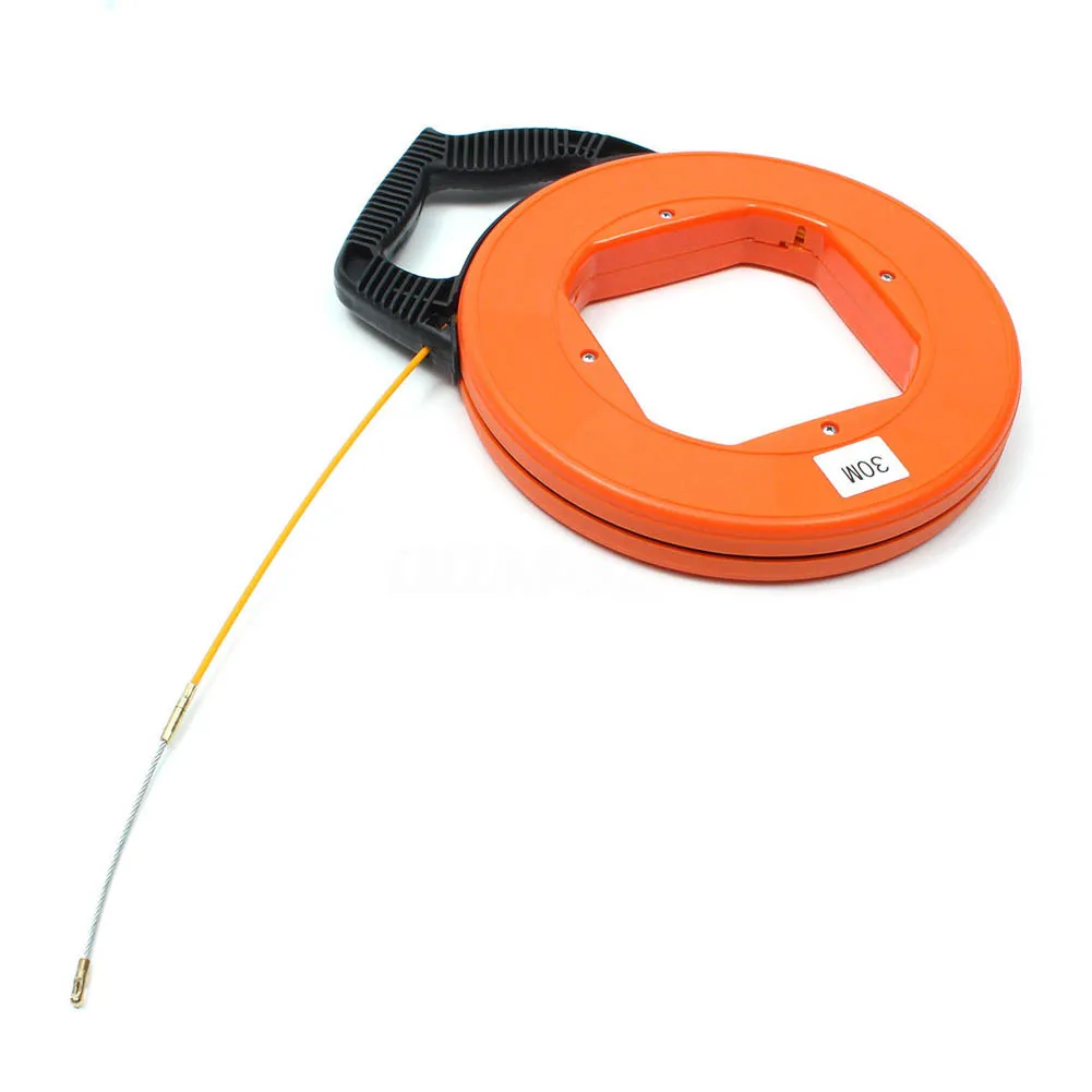 30Meter Fiberglass Fish Tape Reel Puller Conduit Ducting Rodder Pulling Wire Cable Tool LO88
30Meter Fiberglass Fish Tape Reel Puller Conduit Ducting Rodder Pulling Wire Cable Tool LO88