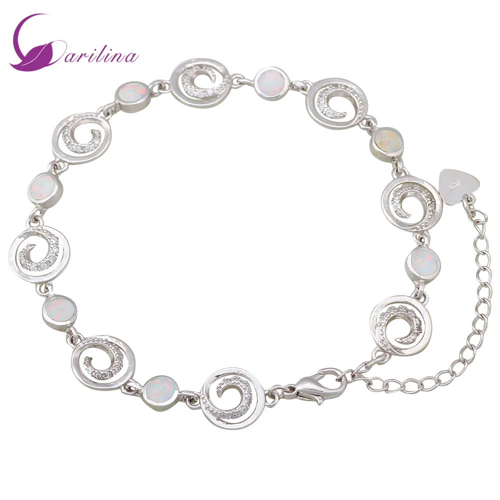 New Statement Jewelry White Fire Opal Silver Color White Cubic Zirconia Love Bracelets For Womens 7.08 Inch B257
New Statement Jewelry White Fire Opal Silver Color White Cubic Zirconia Love Bracelets For Womens 7.08 Inch B257