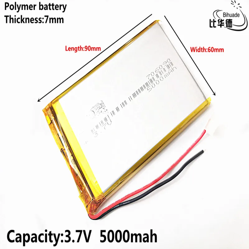 2019 Good Qulity Liter energy battery 3.7 v li- ion 706090 5000mAh battery FOR poewr Tablet PC Portable
2019 Good Qulity Liter energy battery 3.7 v li- ion 706090 5000mAh battery FOR poewr Tablet PC Portable