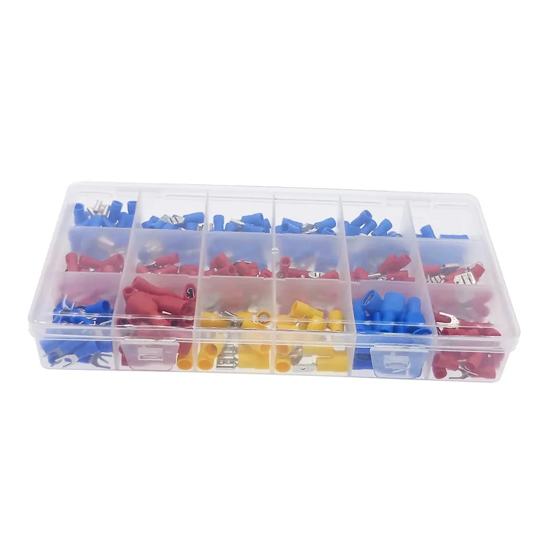 120Pcs Spade Terminal Assorted Electrical Wire Cable Connector Kit Crimp Spade Insulated Male Female Crimping Tools
120Pcs Spade Terminal Assorted Electrical Wire Cable Connector Kit Crimp Spade Insulated Male Female Crimping Tools