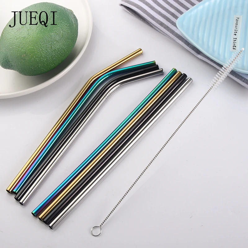 Reusable Drinking Straw High Quality 304 Stainless Steel Metal Straw with Cleaner Brush For Mugs Bar Party Accessory
Reusable Drinking Straw High Quality 304 Stainless Steel Metal Straw with Cleaner Brush For Mugs Bar Party Accessory