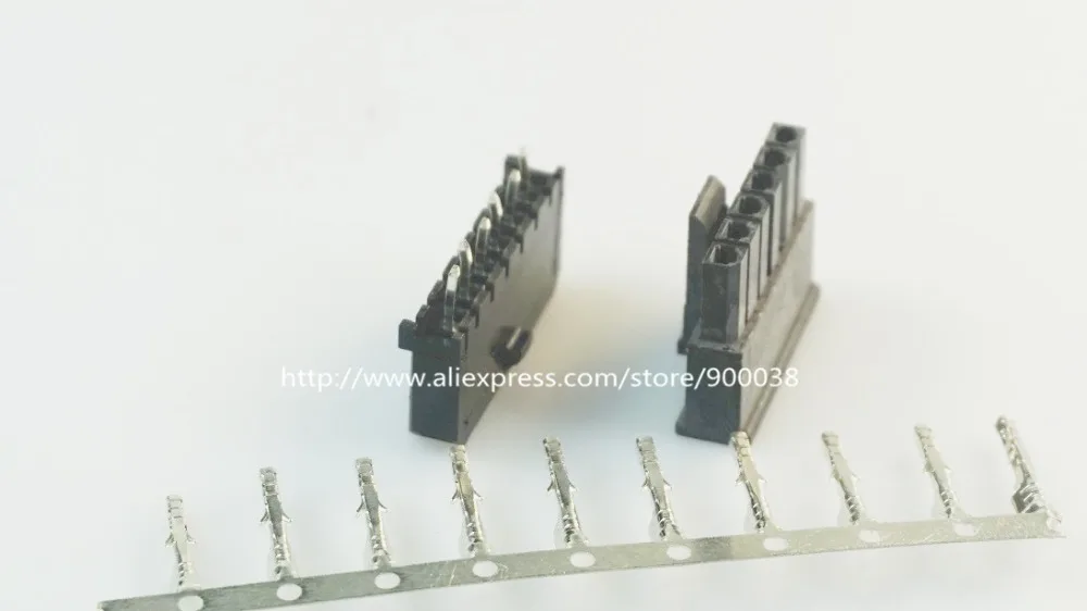 100 sets Micro-Fit connector 3.0mm 1x6 Pin 6 P Wafer straight TH Plus Receptacle Housing and terminal wire to board connnector
100 sets Micro-Fit connector 3.0mm 1x6 Pin 6 P Wafer straight TH Plus Receptacle Housing and terminal wire to board connnector