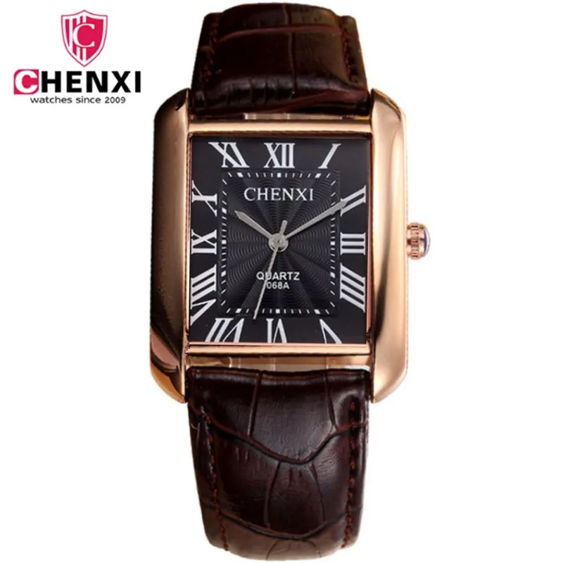 

Fashion Classic Men's Quartz Watches CHENXI Luxury Classic Design Rectangular Male Watches Relogio Masculino Horloges Erkek Saat