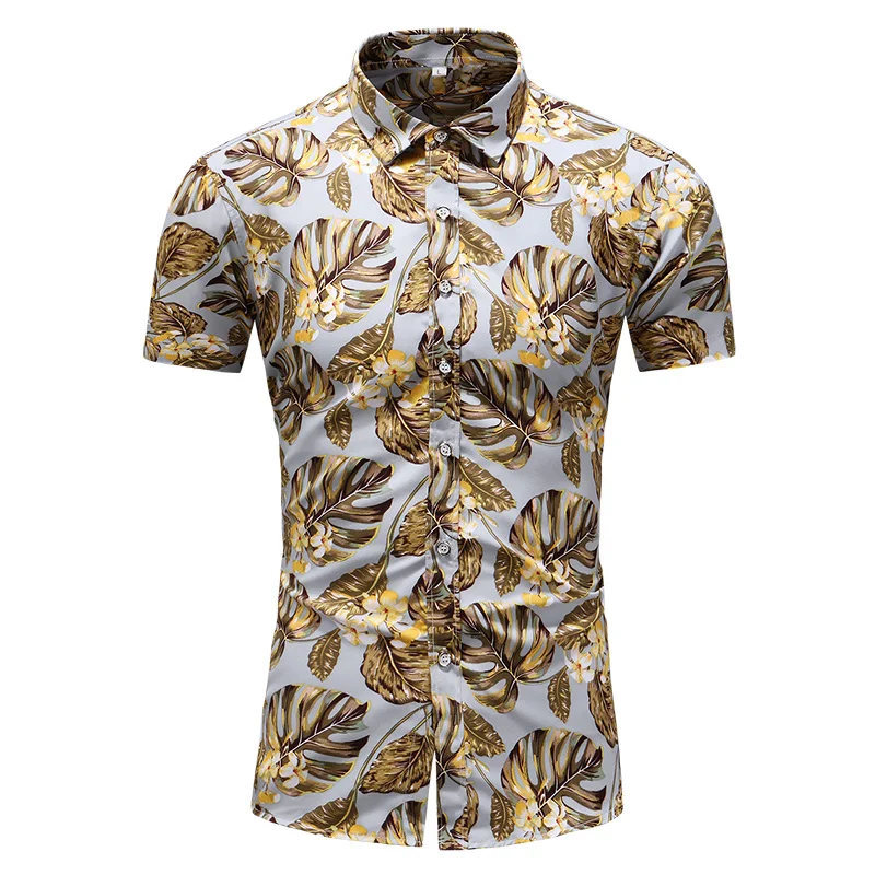 High Quality Gold Shirt 7XL 2019 Summer Men's Hawaiian Floral Shirts Short Sleeve Casual Shirt Great Printing Design 6910
High Quality Gold Shirt 7XL 2019 Summer Men's Hawaiian Floral Shirts Short Sleeve Casual Shirt Great Printing Design 6910