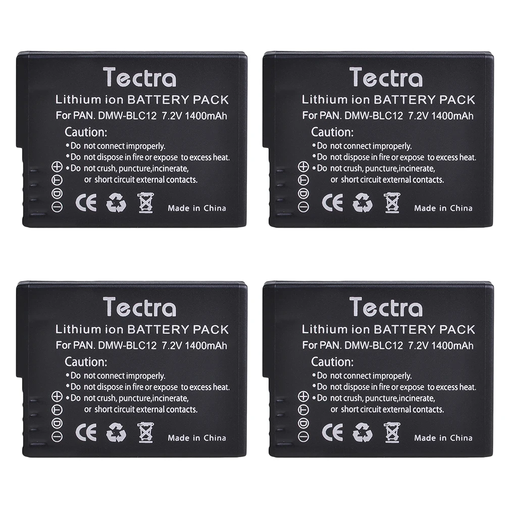 4PCS 1400mAh DMW-BLC12 DMW BLC12PP BLC12E BLC12 BPDC12 DC12U BP-DC12 Batteries for Panasonic DMC GH2 G5 G6 V-LUX4 DMC-GH2 FZ1000 |