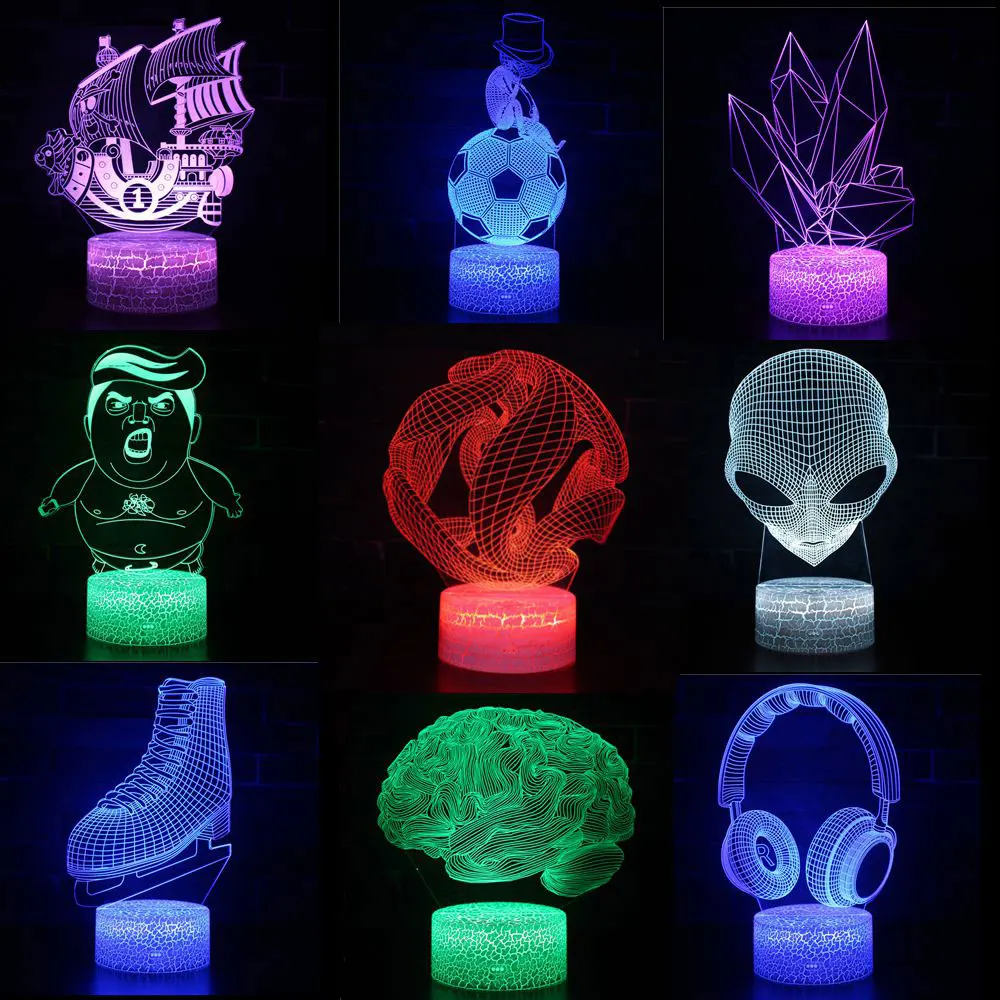 3D LED Night Lights Abstract Circle Spiral Bule 7 Colors Change Hologram Atmosphere Table Lamp for Home Decoration Illusion Gift
3D LED Night Lights Abstract Circle Spiral Bule 7 Colors Change Hologram Atmosphere Table Lamp for Home Decoration Illusion Gift