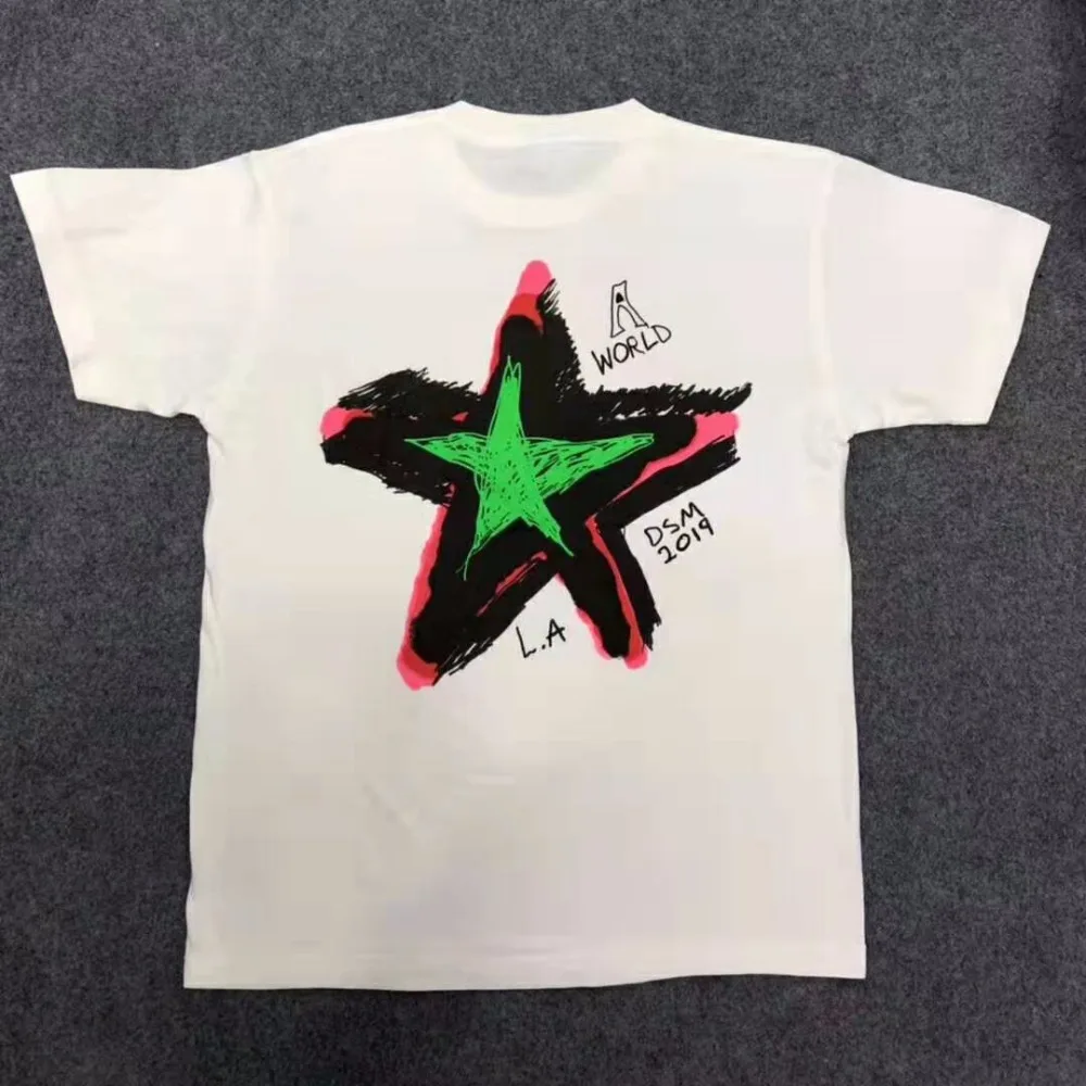 Футболка с надписью Тревиса Скотта ASTROWORLD TOUR, радужная футболка с надписью пять звезд, 1:1, высококачественные футболки, топ, футболка в стиле ...
Футболка с надписью Тревиса Скотта ASTROWORLD TOUR, радужная футболка с надписью пять звезд, 1:1, высококачественные футболки, топ, футболка в стиле ...