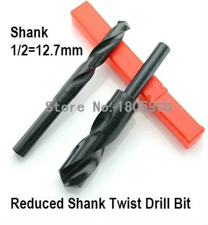 

Free shipping 1PCS 13.2mm 13.2 1PCS*13.2 HSS Reduced Shank Drill Bit Shank Diameter 1/2 inch High Quality