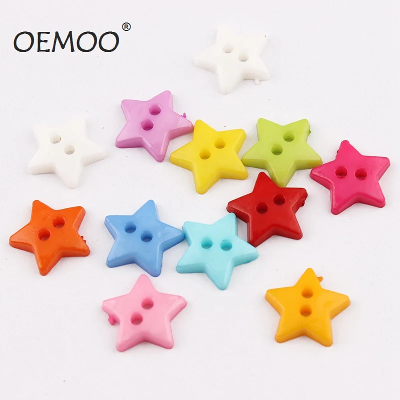 100PCS Clothes Sewing Accessories 2Holes Star Flatback Colorful Cartoon Buttons Botones Craft Buttons MINI 12*12mm
100PCS Clothes Sewing Accessories 2Holes Star Flatback Colorful Cartoon Buttons Botones Craft Buttons MINI 12*12mm