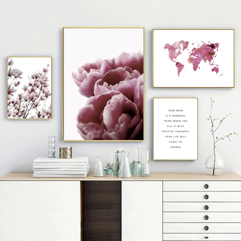 Tulip Magnolia Pink World Map Wall Art Canvas Painting Nordic Posters And Prints Flower Wall Pictures For Living Room Home Decor
Tulip Magnolia Pink World Map Wall Art Canvas Painting Nordic Posters And Prints Flower Wall Pictures For Living Room Home Decor