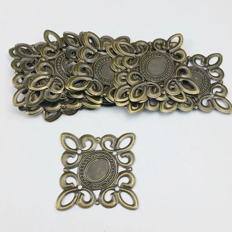 

38mm 20pcs Wholesale Filigree crafts Hollow Embellishments Findings,Jewelry Accessories,Bronze Tone ornaments