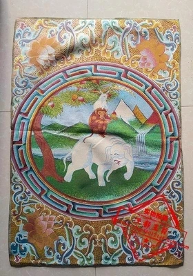 Make Old Brocade Embroidery Paintings Lmitating The Ancient Monkey White Elephant
Make Old Brocade Embroidery Paintings Lmitating The Ancient Monkey White Elephant
