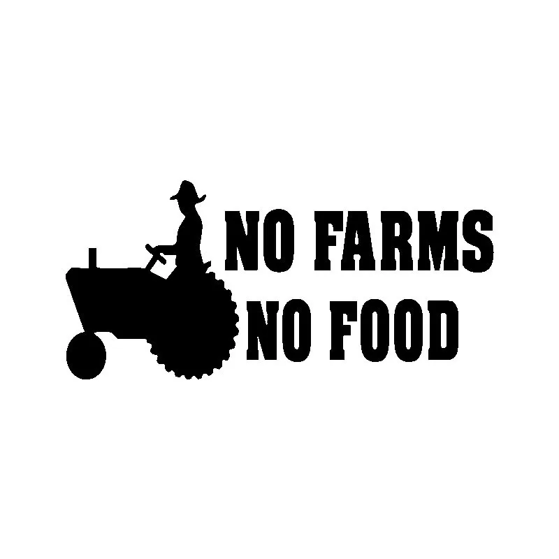 14.2CM*6.5CM No Farms No Food Funny Personality Vinyl Decoration Car Sticker Decal
14.2CM*6.5CM No Farms No Food Funny Personality Vinyl Decoration Car Sticker Decal