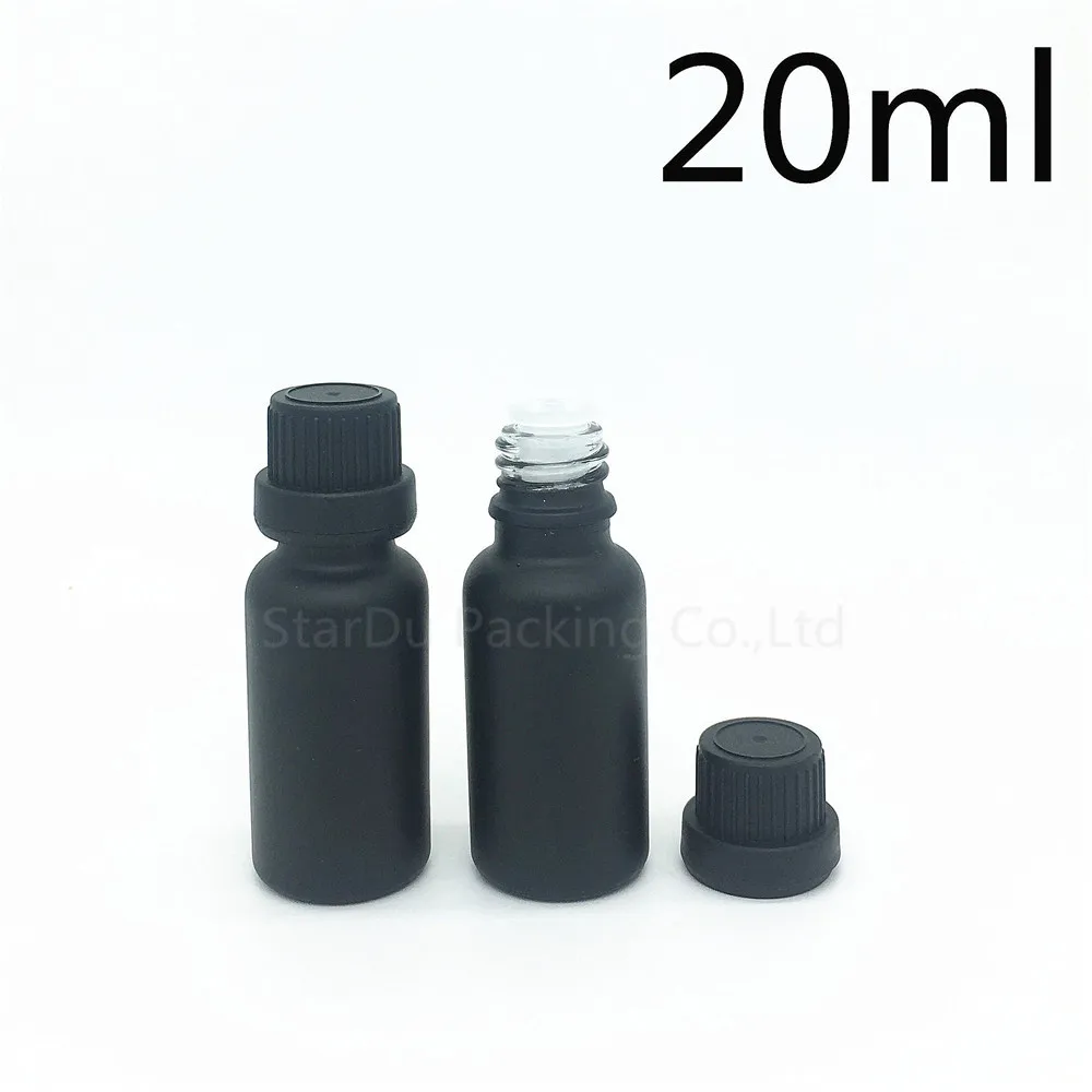 10pcs 20ML Black Frosted Glass Bottle, 20cc Vials Essential Oil Bottle with black tamper evident cap Perfume bottles
10pcs 20ML Black Frosted Glass Bottle, 20cc Vials Essential Oil Bottle with black tamper evident cap Perfume bottles
