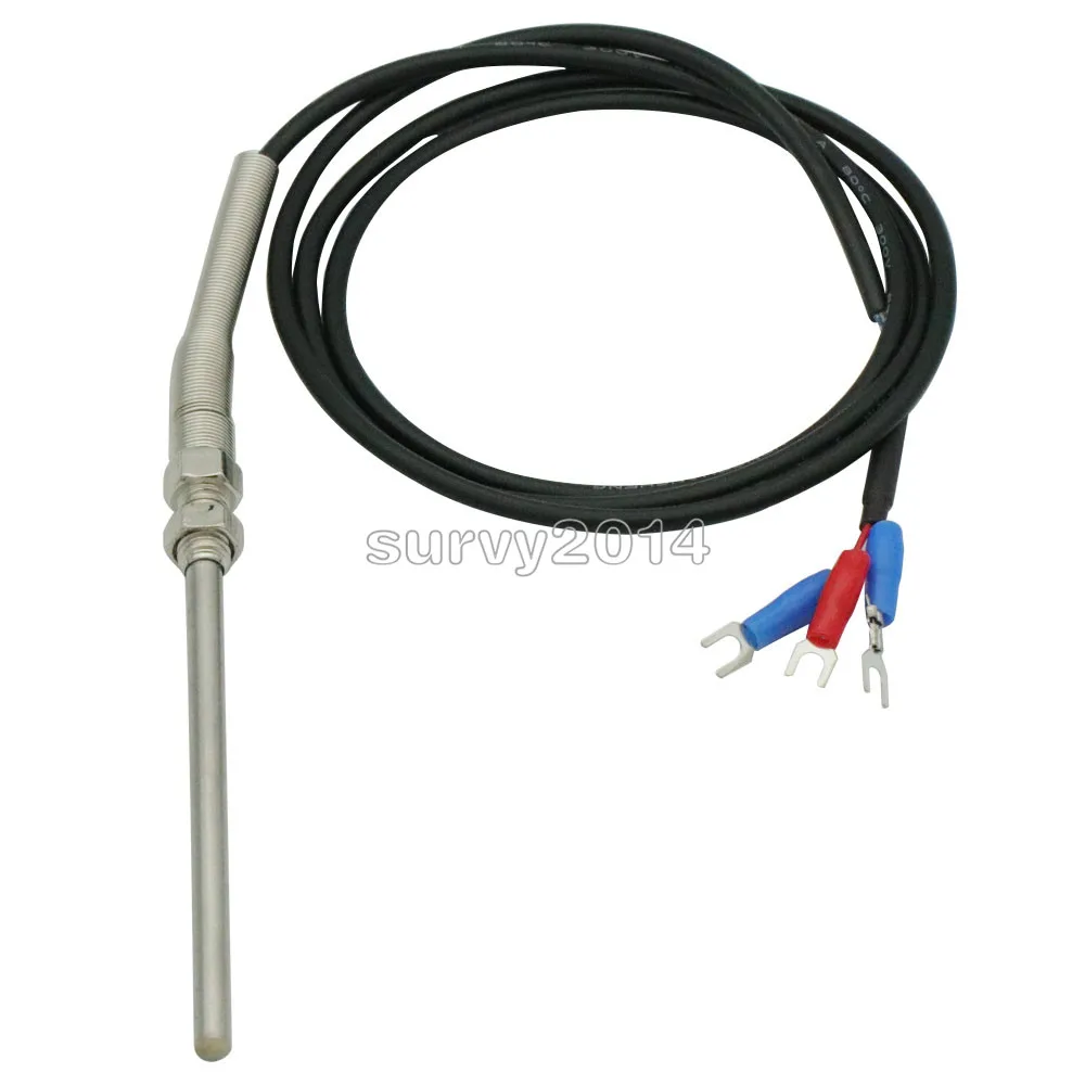 Высокотемпературный кабель PT100 RTD 1 м с 6-миллиметровым резьбовым датчиком температуры 0 ~ 500 градусов Цельсия
Высокотемпературный кабель PT100 RTD 1 м с 6-миллиметровым резьбовым датчиком температуры 0 ~ 500 градусов Цельсия