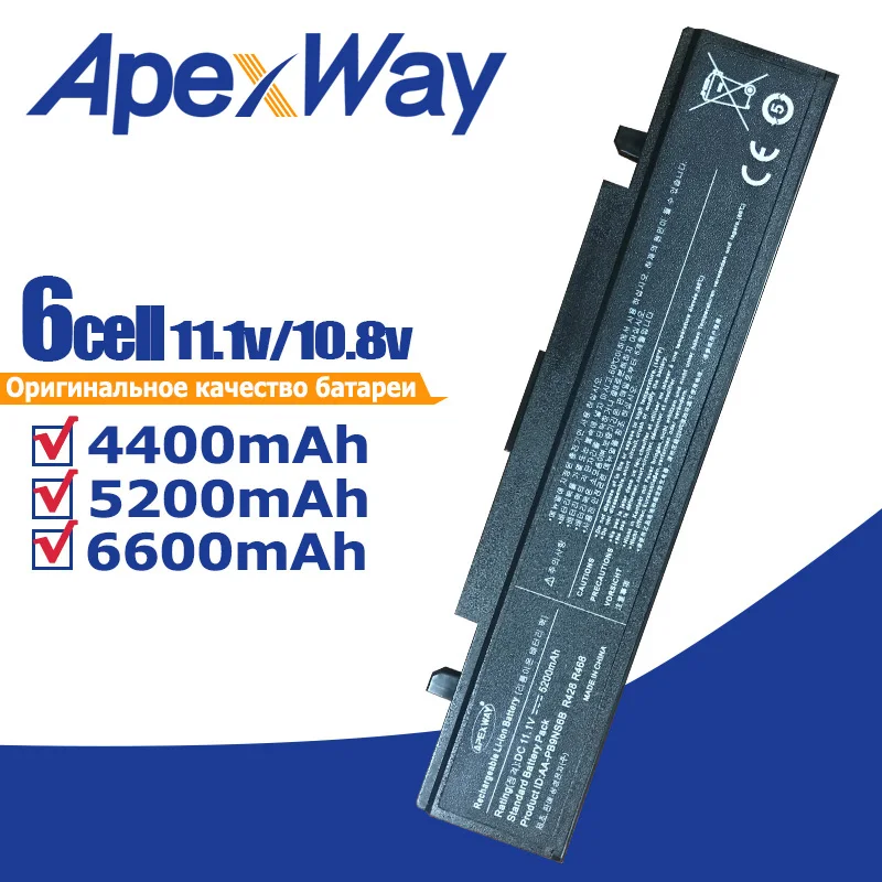 Аккумулятор ApexWay RV520 для SamSung R428 R429 R430 R438 R460 R425 RF511 AA-PB9NC5B AA-PB9NC6B NP300E5A NP355V5C NP300E5C pb9nc6b |