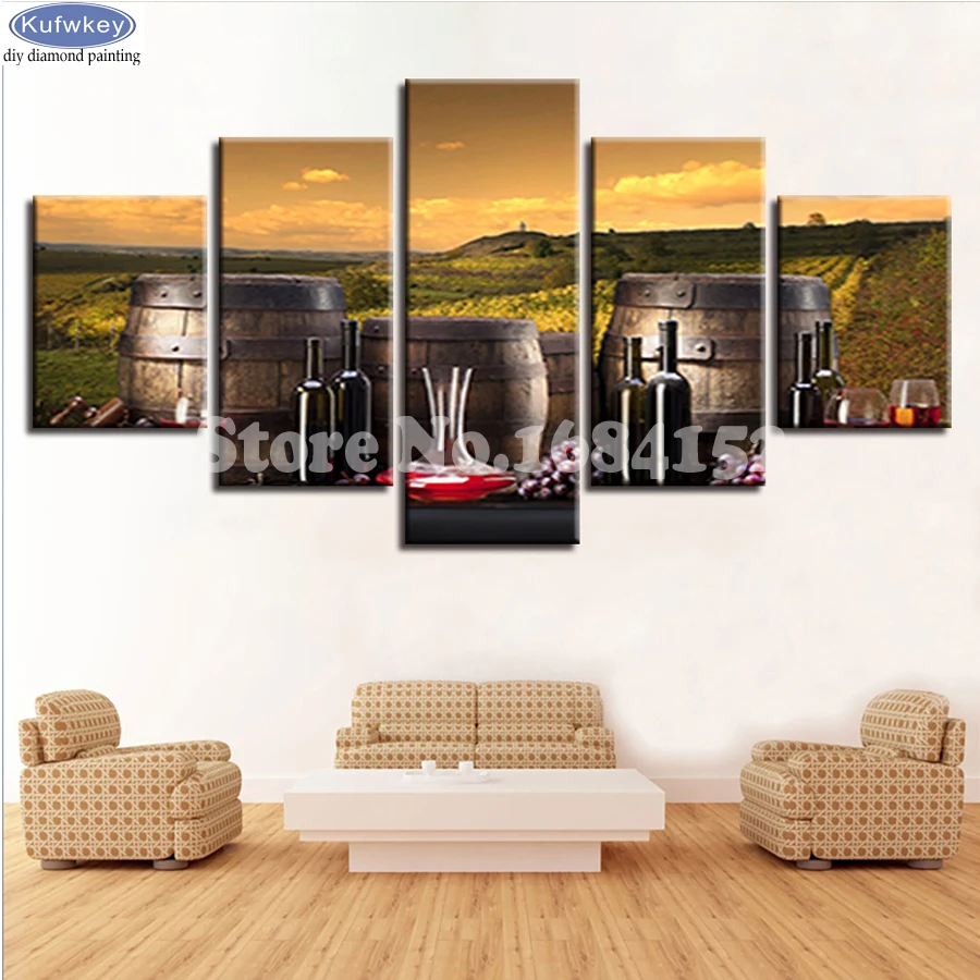 5D DIY Diamond Embroidery Wine Grape 5pcs Multi-picture Combination Diamond Painting Cross Stitch Rhinestone Decoration A109
5D DIY Diamond Embroidery Wine Grape 5pcs Multi-picture Combination Diamond Painting Cross Stitch Rhinestone Decoration A109