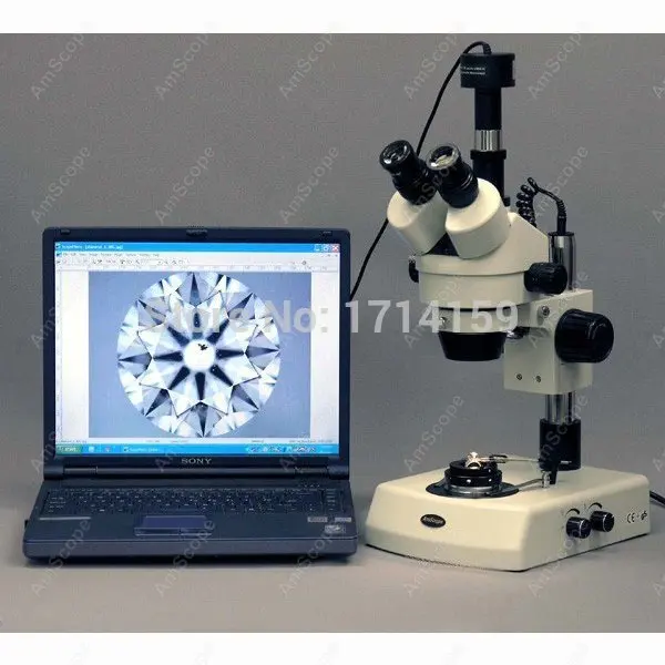 Jewelry Gem-AmScope Supplies 7X-45X Jewelry Gem Stereo Microscope with Dual Halogen Lights
Jewelry Gem-AmScope Supplies 7X-45X Jewelry Gem Stereo Microscope with Dual Halogen Lights