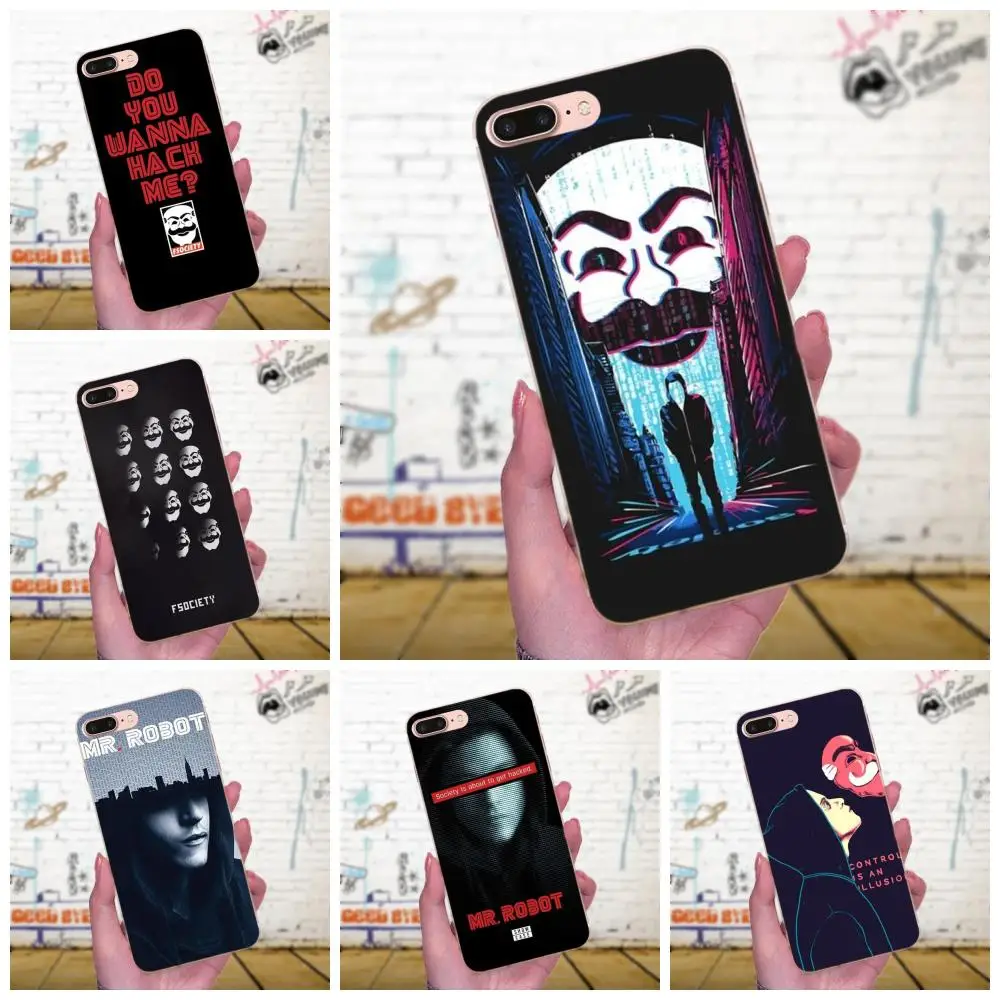 Mr Robot чехлы из мягкого ТПУ для Galaxy Grand Alpha G850 Core2 Prime S2 I9082 A3 A5 A7 On5 On7 2015 2016