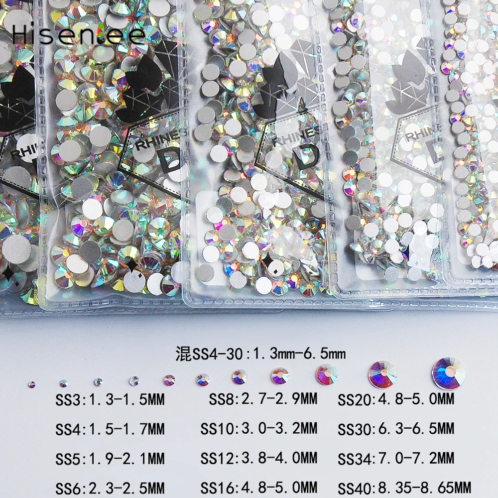 SS3-SS40 Mixed Sizes Flat Back Crystal Clear AB Glue On Rhinestone Nail Art Tips Sticker For Nails Diy Nail Glass Stone
SS3-SS40 Mixed Sizes Flat Back Crystal Clear AB Glue On Rhinestone Nail Art Tips Sticker For Nails Diy Nail Glass Stone