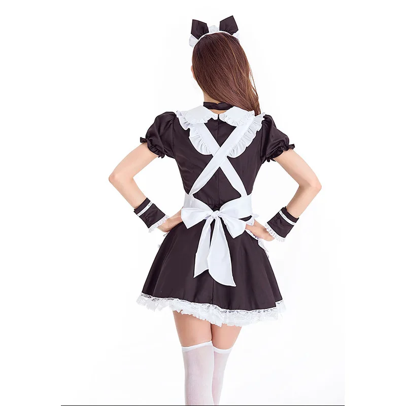 Sexy French Maid Costume Women Halloween Fantasia Maid Cosplay Adult Female Fancy Dress Up Uniform
Sexy French Maid Costume Women Halloween Fantasia Maid Cosplay Adult Female Fancy Dress Up Uniform