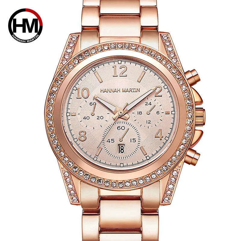 HANNAH MARTIN Luxury Women Bracelet Watches Fashion Ladies Dress Watch Quartz Wristwatches Steel Strap relogio feminino Calendar
HANNAH MARTIN Luxury Women Bracelet Watches Fashion Ladies Dress Watch Quartz Wristwatches Steel Strap relogio feminino Calendar