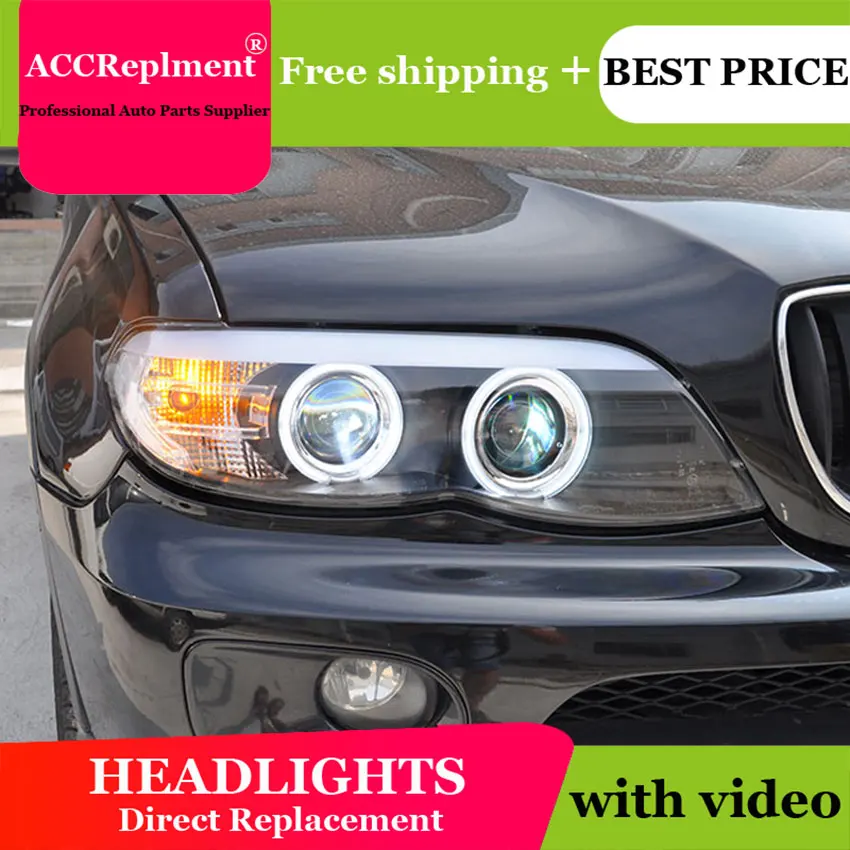 AUTO.PRO 2003-2006 For BMW X5 E53 headlights parking Q5 bi xenon lens LED DRL H7 xenon For BMW X5 HEAD LAMPS car styling
AUTO.PRO 2003-2006 For BMW X5 E53 headlights parking Q5 bi xenon lens LED DRL H7 xenon For BMW X5 HEAD LAMPS car styling