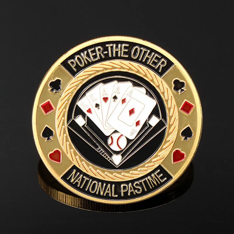 Металлический защитный чехол для покерных карт защита монета Национальная