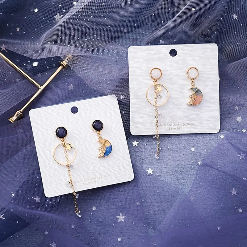 MENGJIQIAO 2019 Korean New Rhinestone Crystal Moon Star Asymmetric Drop Earrings For Women Girls Fashion Boucle D'oreille Gifts
MENGJIQIAO 2019 Korean New Rhinestone Crystal Moon Star Asymmetric Drop Earrings For Women Girls Fashion Boucle D'oreille Gifts