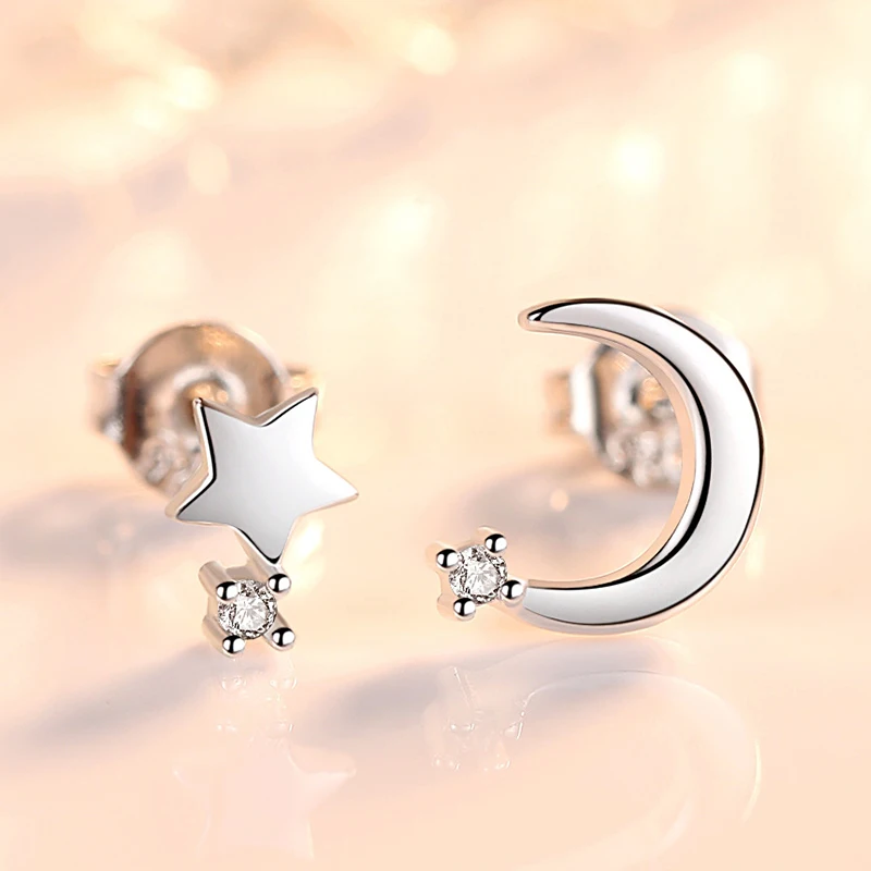 Fine Lovely Star Moon Stud Earrings for Women Minimalist Five-Pointed Star Earrings Cute Tiny Asymmetric Moon Star Stud Earrings
Fine Lovely Star Moon Stud Earrings for Women Minimalist Five-Pointed Star Earrings Cute Tiny Asymmetric Moon Star Stud Earrings