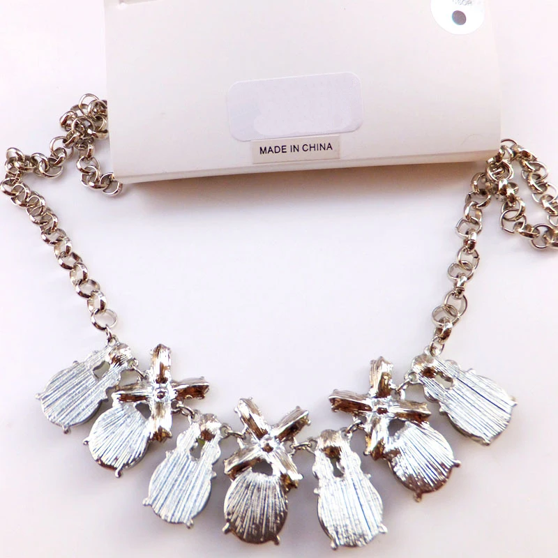 Ожерелье-чокер с кристаллами новинка модное эффектное ожерелье из камня