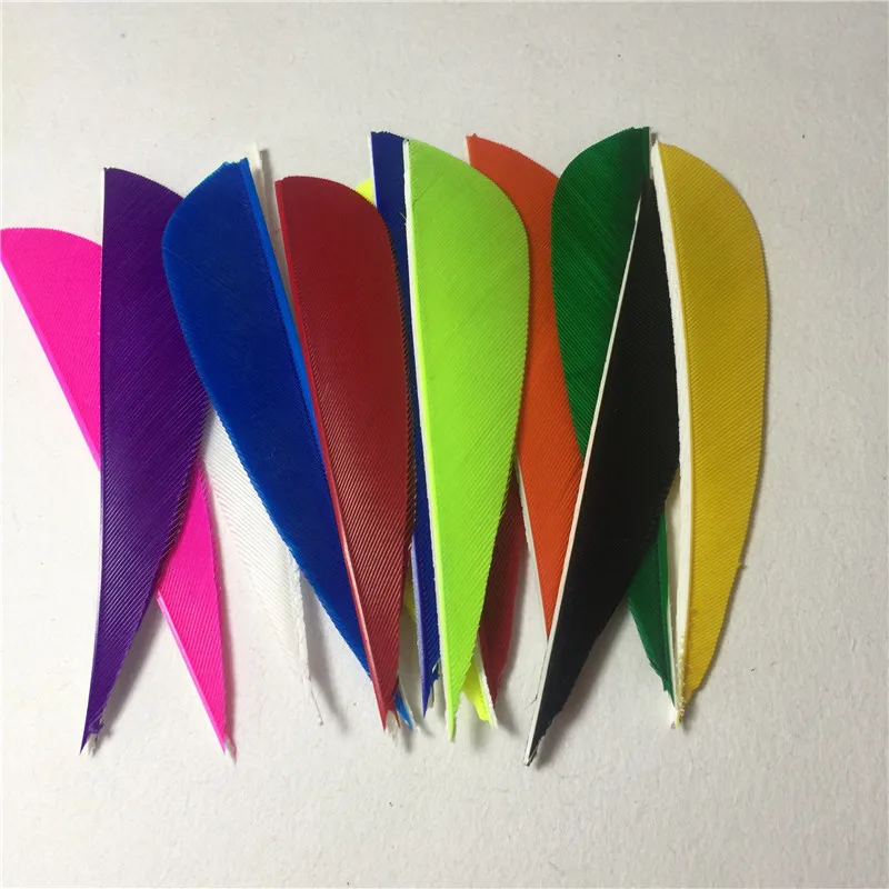 50Pcs 3 inch Water Drop Turkey Feather 12 Colour High Quality Real Feather Arrow Feathers Vanes Archery Arrows
50Pcs 3 inch Water Drop Turkey Feather 12 Colour High Quality Real Feather Arrow Feathers Vanes Archery Arrows