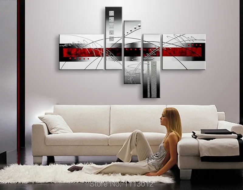 Oil Painting 100% High Quality Modern Abstract Line On Canvas 5 Pcs Set Home Wall Art Picture For Living Room Decoration Sale
Oil Painting 100% High Quality Modern Abstract Line On Canvas 5 Pcs Set Home Wall Art Picture For Living Room Decoration Sale