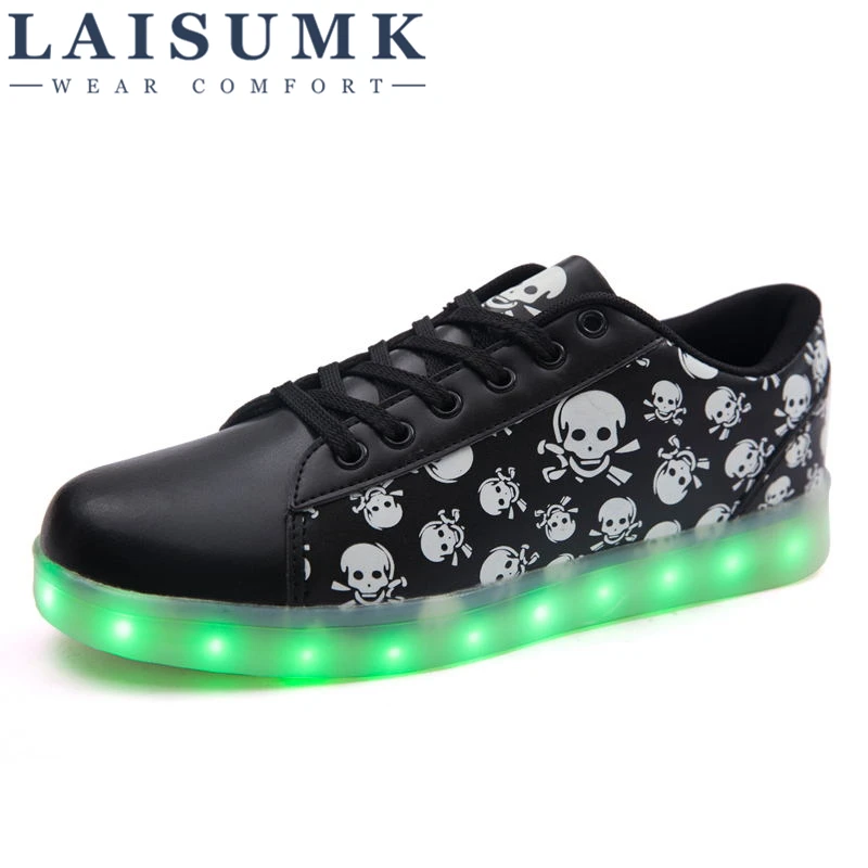 LAISUMK Men Shoes Size 35-46 Superstar Musical Note Glowing Tone LED Shoes USB Unisex Luminou Light Up Chaussures Hommes
LAISUMK Men Shoes Size 35-46 Superstar Musical Note Glowing Tone LED Shoes USB Unisex Luminou Light Up Chaussures Hommes