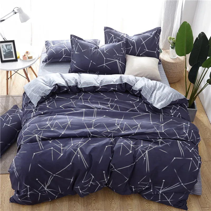 Modern geometric bed linen set sheet, pillowcase&duvet cover Autumn bedding set home bed set reactive printed bedclothes45
Modern geometric bed linen set sheet, pillowcase&duvet cover Autumn bedding set home bed set reactive printed bedclothes45