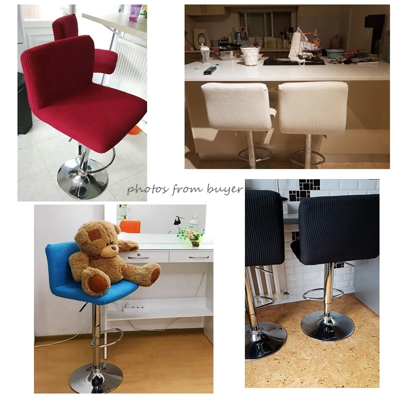 Low Back Bar Chair Cover Elastic Solid Color Short Back Dining Hotel Anti-Dirty Removable Office Bar Chair Stretch Covers
Low Back Bar Chair Cover Elastic Solid Color Short Back Dining Hotel Anti-Dirty Removable Office Bar Chair Stretch Covers