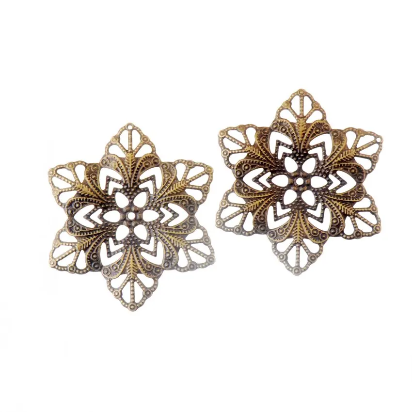 MIAOCHI 5Pcs Antique Bronze Filigree Flower Wraps Connectors Metal Crafts Decoration DIY Findings Connectors 57mm F0351
MIAOCHI 5Pcs Antique Bronze Filigree Flower Wraps Connectors Metal Crafts Decoration DIY Findings Connectors 57mm F0351