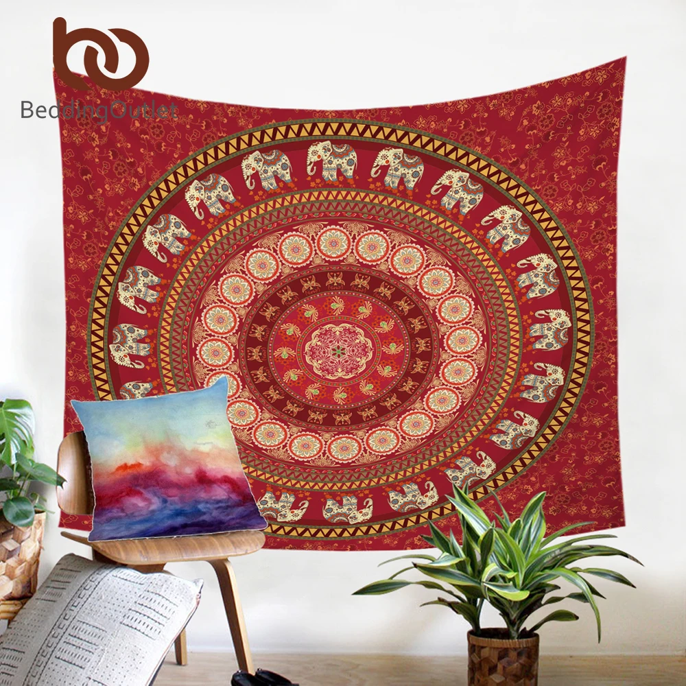 BeddingOutlet Red Mandala Tapestry Elephant Messenger Wall Hanging Carpet Bohemia Polyester Soft Boho Home Decor 2 Sizes
BeddingOutlet Red Mandala Tapestry Elephant Messenger Wall Hanging Carpet Bohemia Polyester Soft Boho Home Decor 2 Sizes