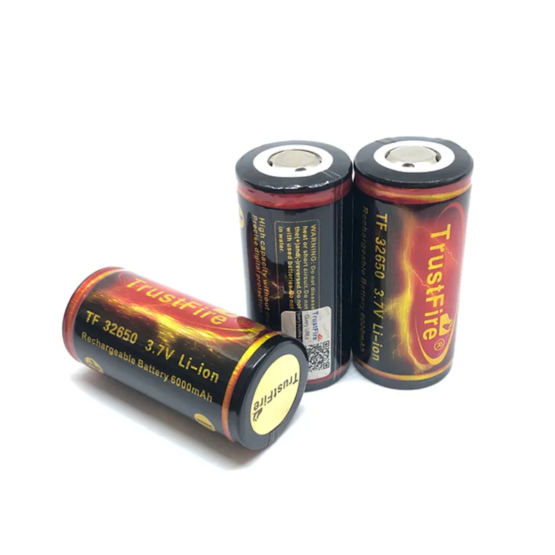 5PCS/LOT TrustFire 32650 Rechargeable Battery Large Capacity 6000mAh 3.7V Lithium Batteries with PCB Protected Board
5PCS/LOT TrustFire 32650 Rechargeable Battery Large Capacity 6000mAh 3.7V Lithium Batteries with PCB Protected Board