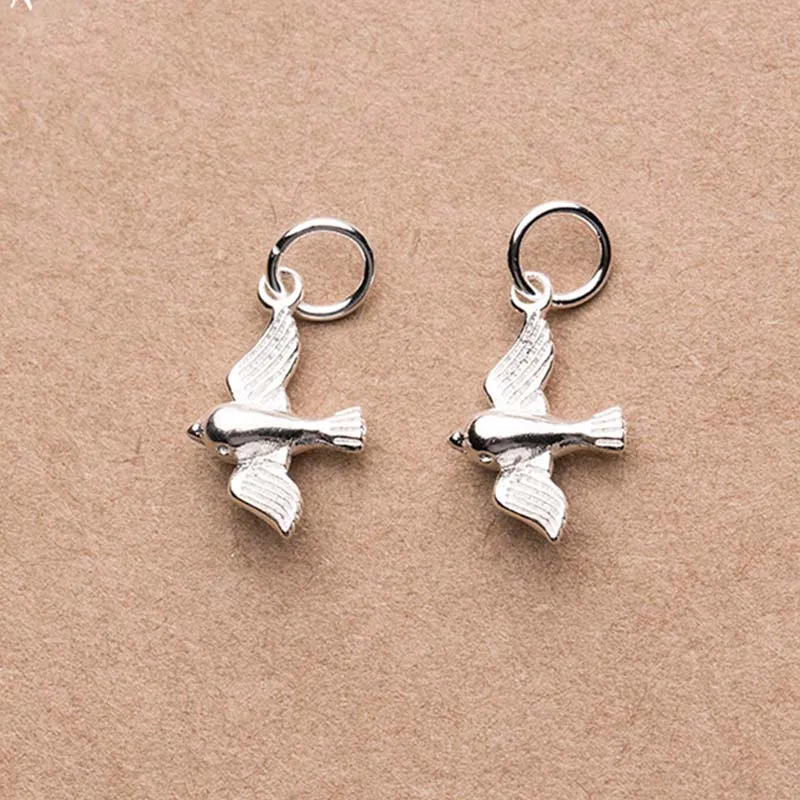 925 Sterling Silver Lovely Bird Charms 9x12mm Handmade Carft Necklace Bracelets Charms&Pendants DIY Jewelry Making Accessories
925 Sterling Silver Lovely Bird Charms 9x12mm Handmade Carft Necklace Bracelets Charms&Pendants DIY Jewelry Making Accessories