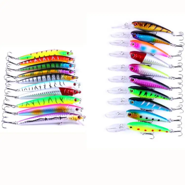 Bulk 20 Mixed 9.5cm 8g/8.5g Minnow Bait Fishing Lures Bass Crankbait Lifelike Artificial Swimbait Treble Hook Bionic Fish Tackle
Bulk 20 Mixed 9.5cm 8g/8.5g Minnow Bait Fishing Lures Bass Crankbait Lifelike Artificial Swimbait Treble Hook Bionic Fish Tackle